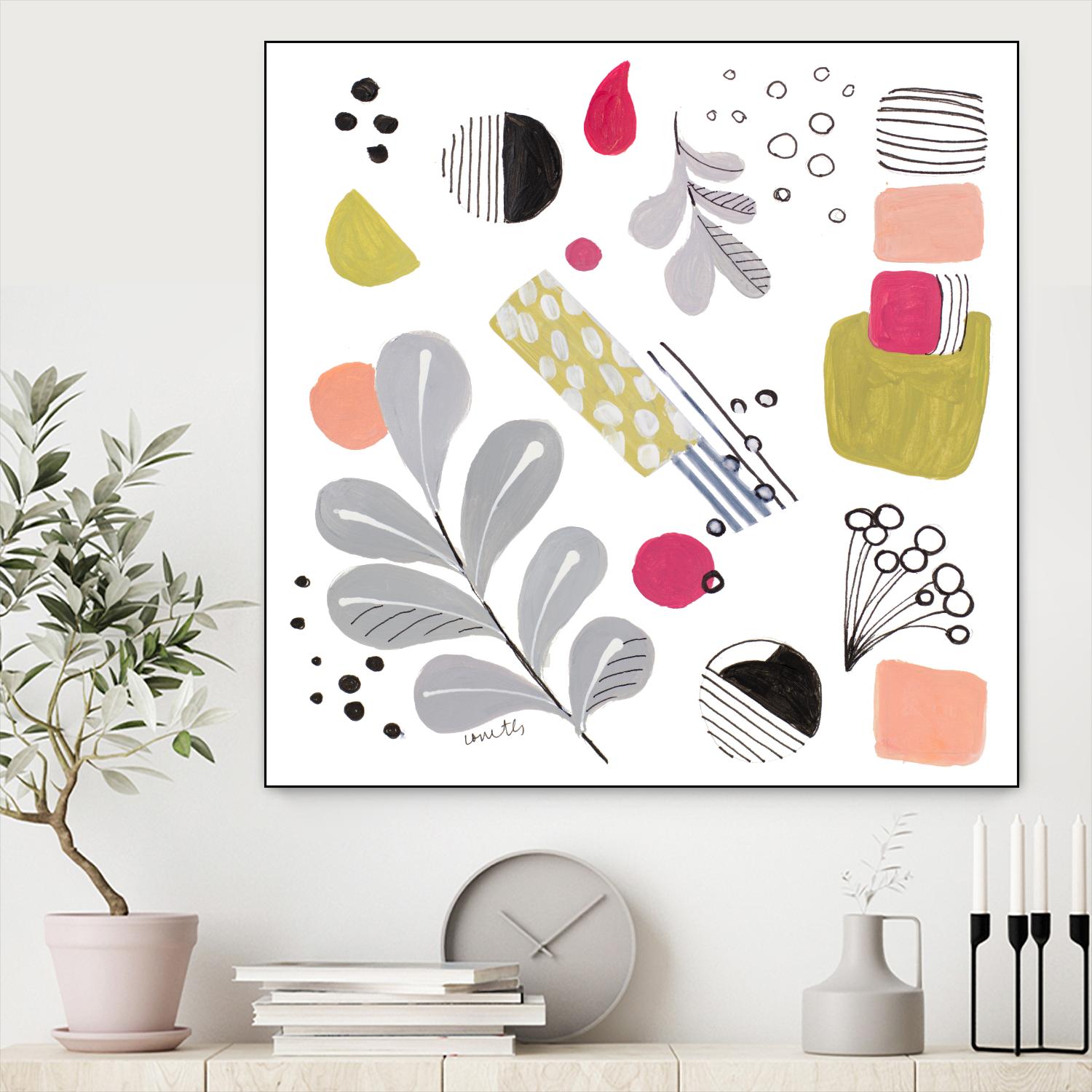 Mother Nature I by lanie Loreth on GIANT ART - multi leaves