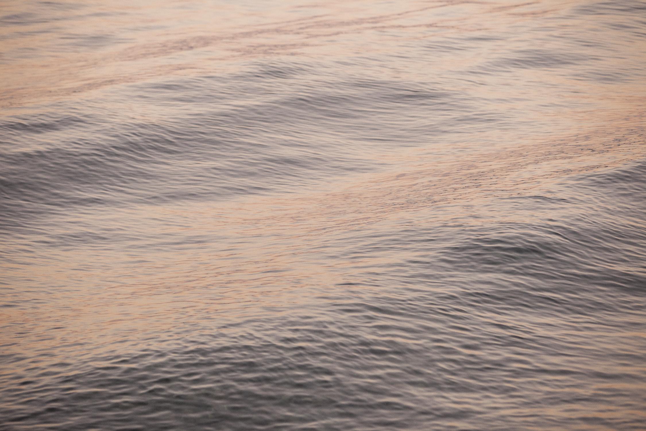 Peach Blooms by Aaron Matheson on GIANT ART - blue sea scene