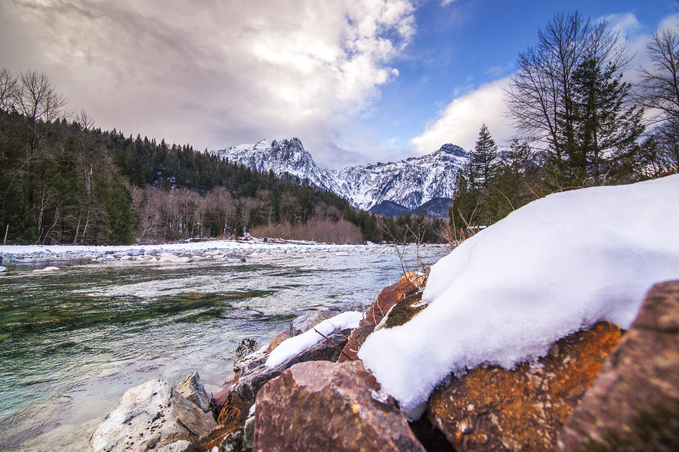 Snow Capped Days by Aaron Matheson on GIANT ART - white landscape