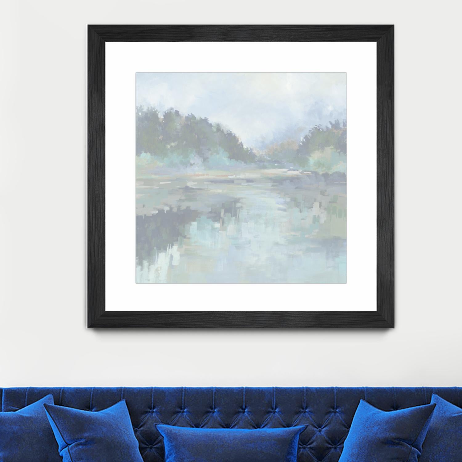 Peaceful Space by Liz Jardine on GIANT ART - organic greens tropical & coastal, landscape