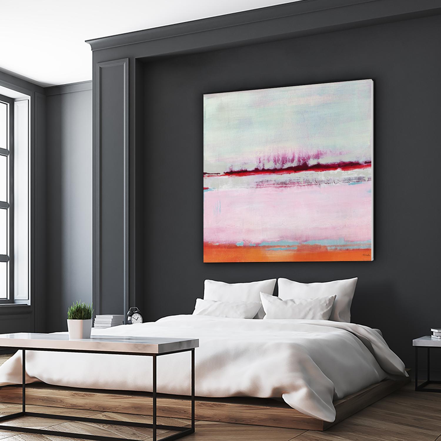 Persimmon Jump II by Jill Martin on GIANT ART - orange abstract