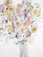 Cantata by Jill Martin on GIANT ART - pinks, oranges florals, botanicals