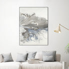 Think Of You by Corrie LaVelle on GIANT ART - whites & creams fluid abstracts