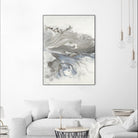 Think Of You by Corrie LaVelle on GIANT ART - whites & creams fluid abstracts