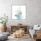 Loving Life V by Lisa Ridgers on GIANT ART - whites & creams, blues abstract