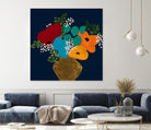 You Are On My Mind V1 by Ruth Fromstein on GIANT ART - blues botanical bouquet