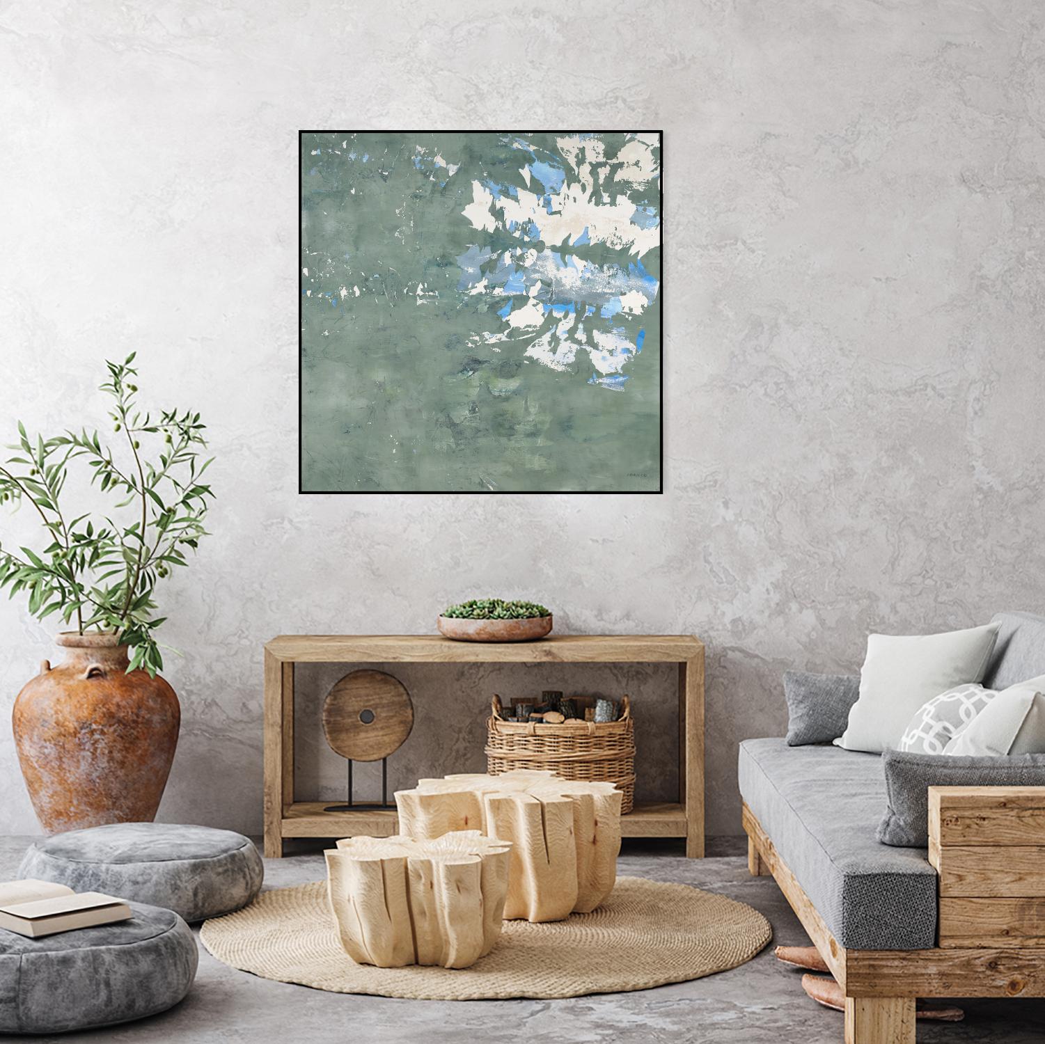 Lakeshore by Jeff Iorillo on GIANT ART - blue abstract