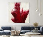 Red Splash by Corrie LaVelle on GIANT ART - beige abstract