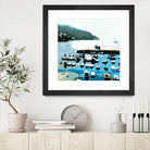 Boats by Beth Ann Lawson on GIANT ART - blues coastal ocean