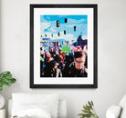 The March by Beth Ann Lawson on GIANT ART - blues figurative crowd