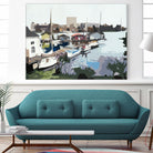 TUESDAY AFTERNOON ON PORTAGE BAY by Bethann Lawson on GIANT ART - blue coastal waterway
