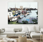 TUESDAY AFTERNOON ON PORTAGE BAY by Bethann Lawson on GIANT ART - blue coastal waterway