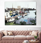 TUESDAY AFTERNOON ON PORTAGE BAY by Bethann Lawson on GIANT ART - blue coastal waterway