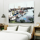 TUESDAY AFTERNOON ON PORTAGE BAY by Bethann Lawson on GIANT ART - blue coastal waterway