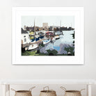 TUESDAY AFTERNOON ON PORTAGE BAY by Bethann Lawson on GIANT ART - blue coastal waterway