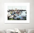 TUESDAY AFTERNOON ON PORTAGE BAY by Bethann Lawson on GIANT ART - blue coastal waterway