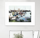TUESDAY AFTERNOON ON PORTAGE BAY by Bethann Lawson on GIANT ART - blue coastal waterway