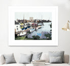 TUESDAY AFTERNOON ON PORTAGE BAY by Bethann Lawson on GIANT ART - blue coastal waterway
