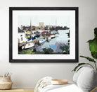 TUESDAY AFTERNOON ON PORTAGE BAY by Bethann Lawson on GIANT ART - blue coastal waterway