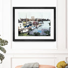 TUESDAY AFTERNOON ON PORTAGE BAY by Bethann Lawson on GIANT ART - blue coastal waterway