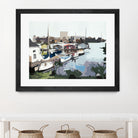 TUESDAY AFTERNOON ON PORTAGE BAY by Bethann Lawson on GIANT ART - blue coastal waterway