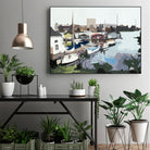 TUESDAY AFTERNOON ON PORTAGE BAY by Bethann Lawson on GIANT ART - blue coastal waterway