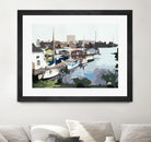 TUESDAY AFTERNOON ON PORTAGE BAY by Bethann Lawson on GIANT ART - blue coastal waterway