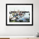 TUESDAY AFTERNOON ON PORTAGE BAY by Bethann Lawson on GIANT ART - blue coastal waterway