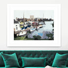 TUESDAY AFTERNOON ON PORTAGE BAY by Bethann Lawson on GIANT ART - blue coastal waterway