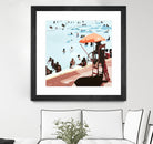IT'S ALL GOING JUST SWIMMINGLY by Bethann Lawson on GIANT ART - blue coastal social