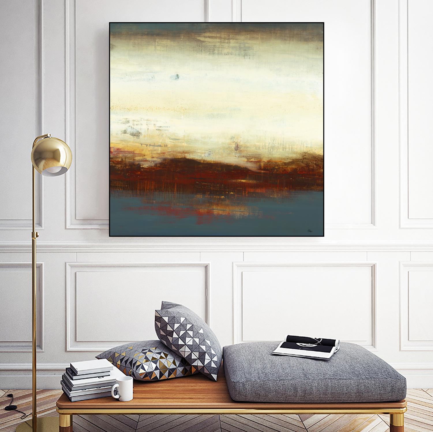 Layers of Life III by Lisa Ridgers on GIANT ART - brown abstract