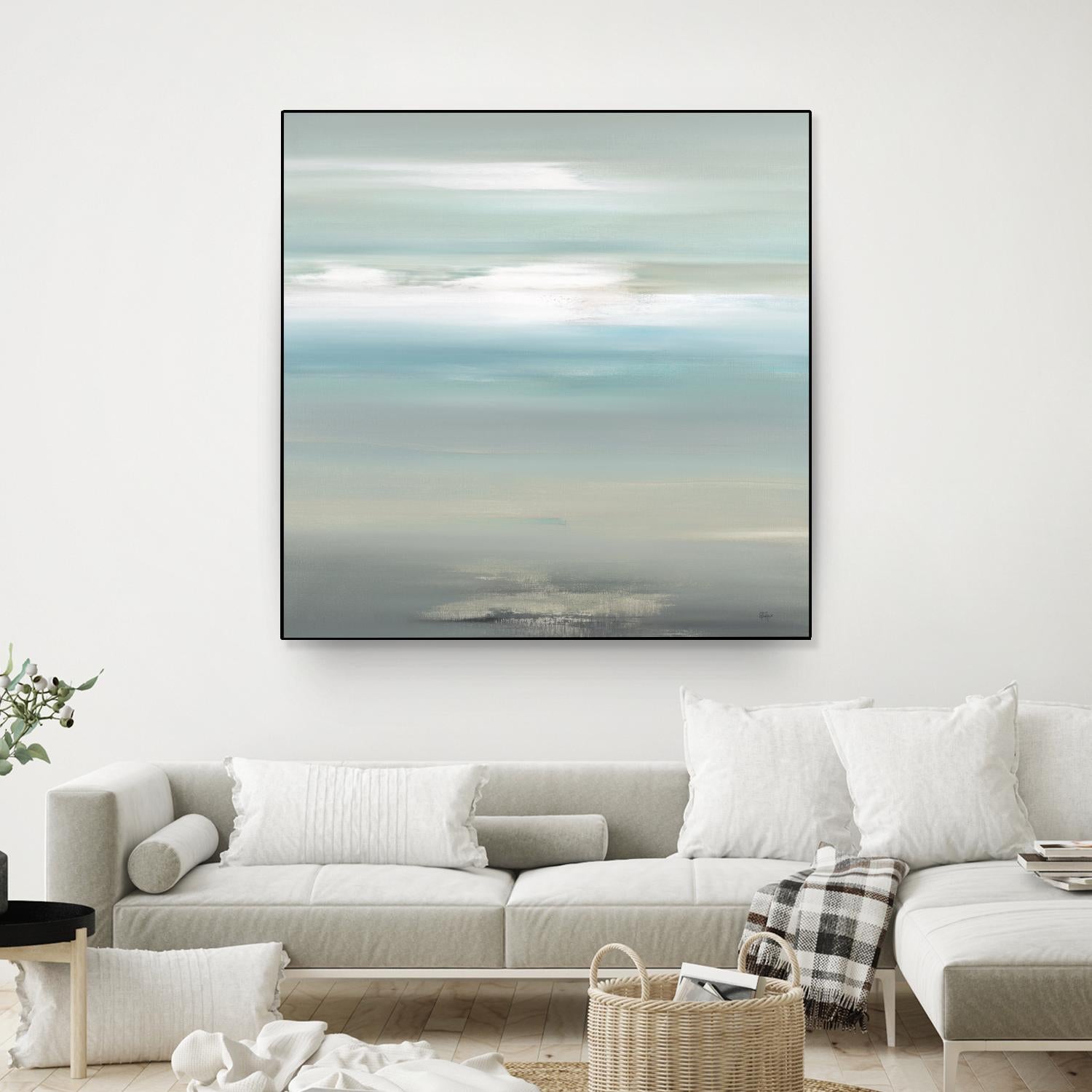 A Day By The Water by Lisa Ridgers on GIANT ART - grey abstract