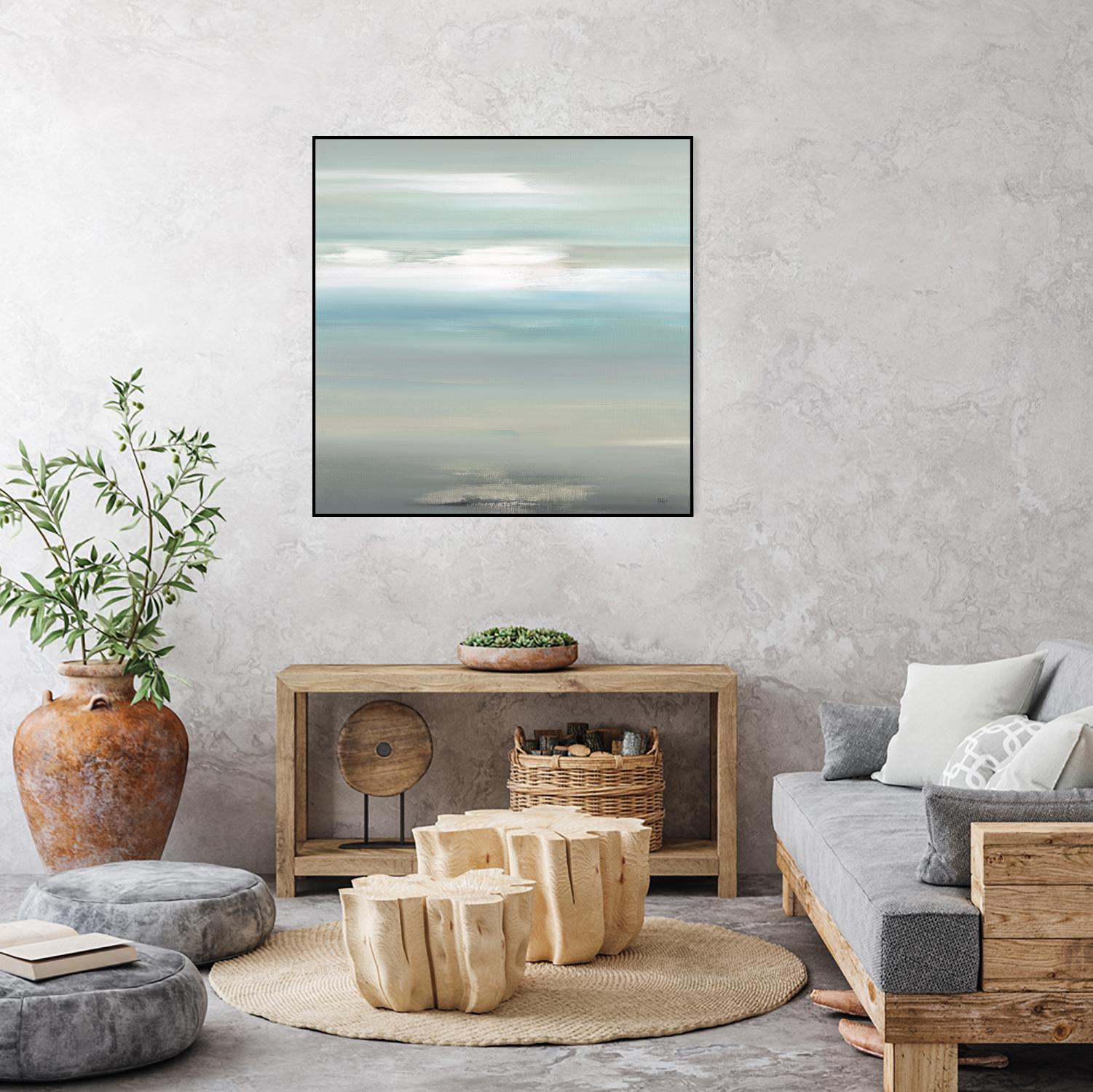 A Day By The Water by Lisa Ridgers on GIANT ART - grey abstract
