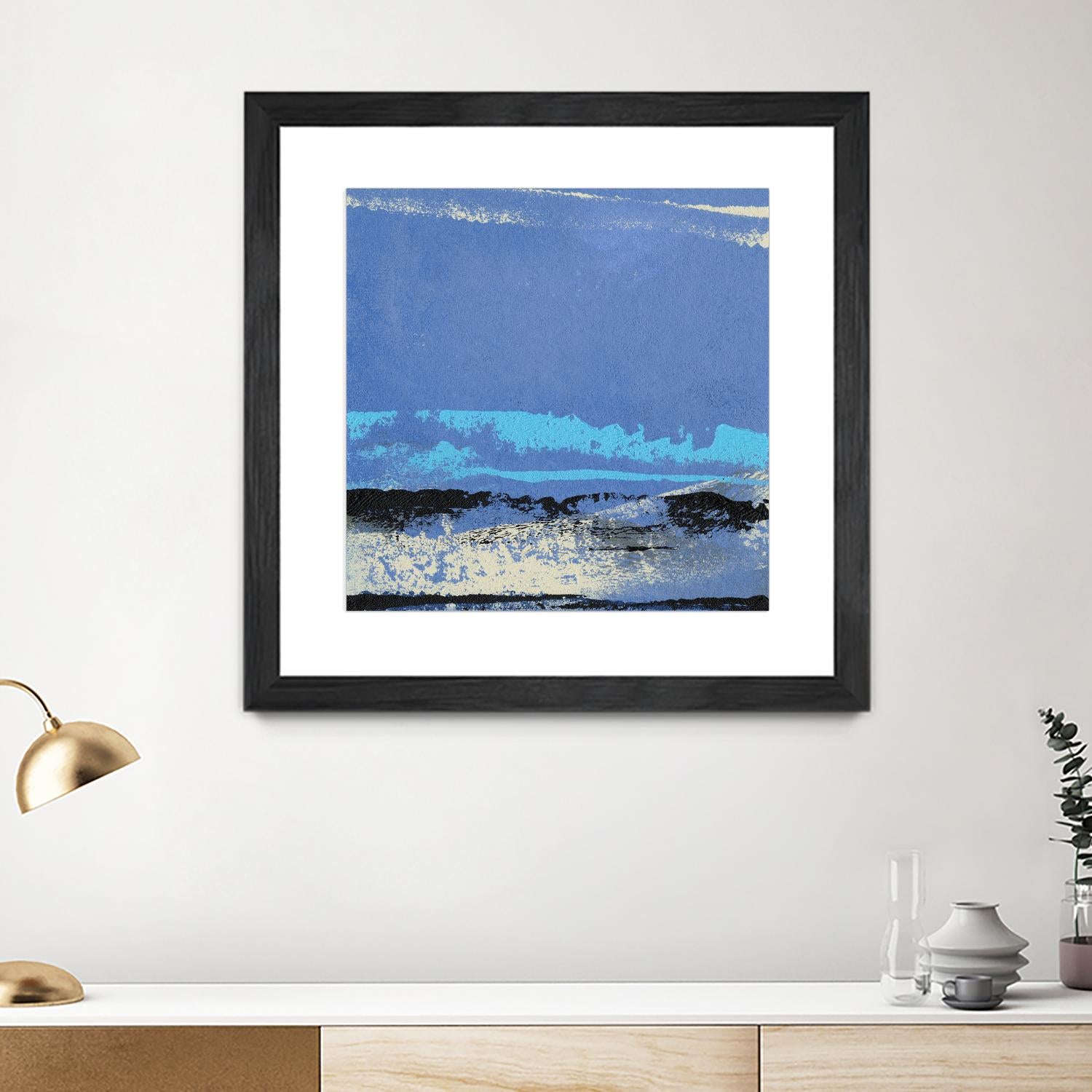 Origin Abstract VIII by Sharon Gordon on GIANT ART - blue abstract