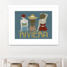 Vintage Bathing Beauties I by June Erica Vess on GIANT ART - blue fashion