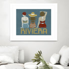 Vintage Bathing Beauties I by June Erica Vess on GIANT ART - blue fashion