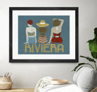 Vintage Bathing Beauties I by June Erica Vess on GIANT ART - blue fashion