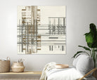 Matrix Illusion I by Jennifer Goldberger on GIANT ART - brown abstract