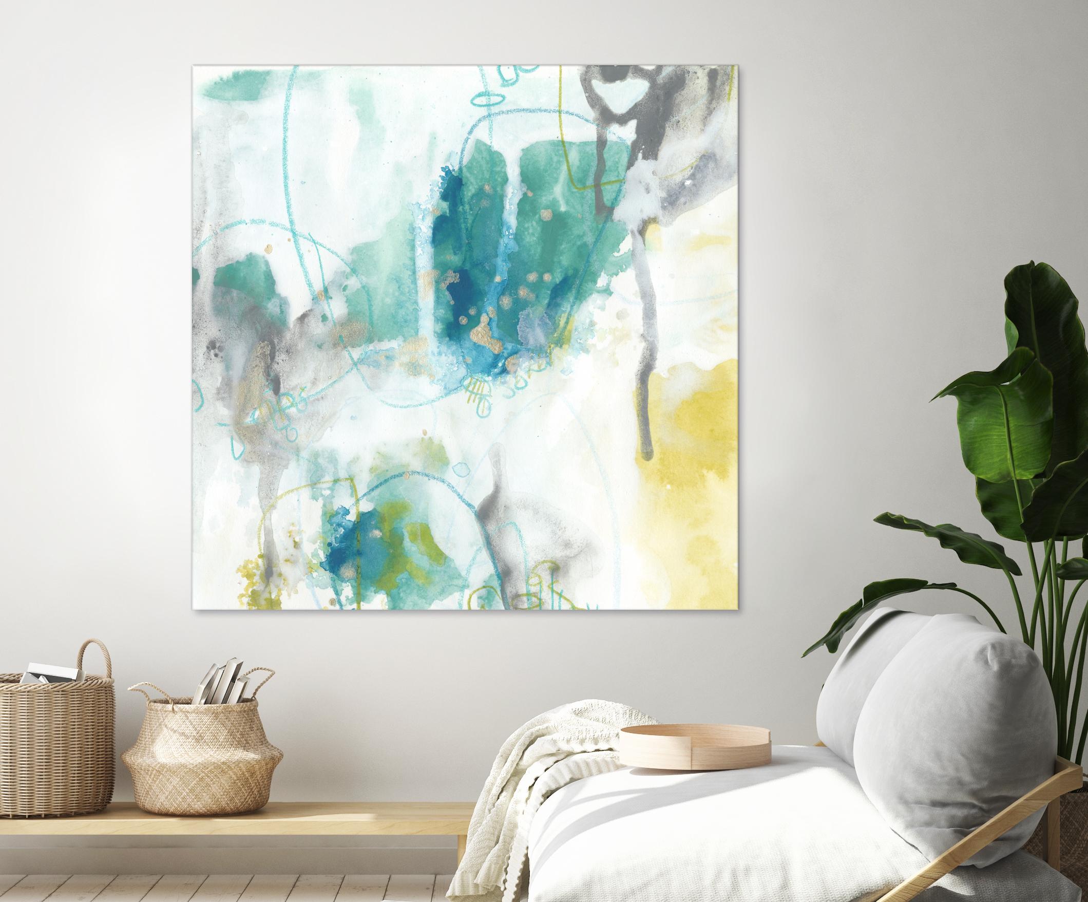 Aquatic Atmosphere II by June Erica Vess on GIANT ART - blue abstract