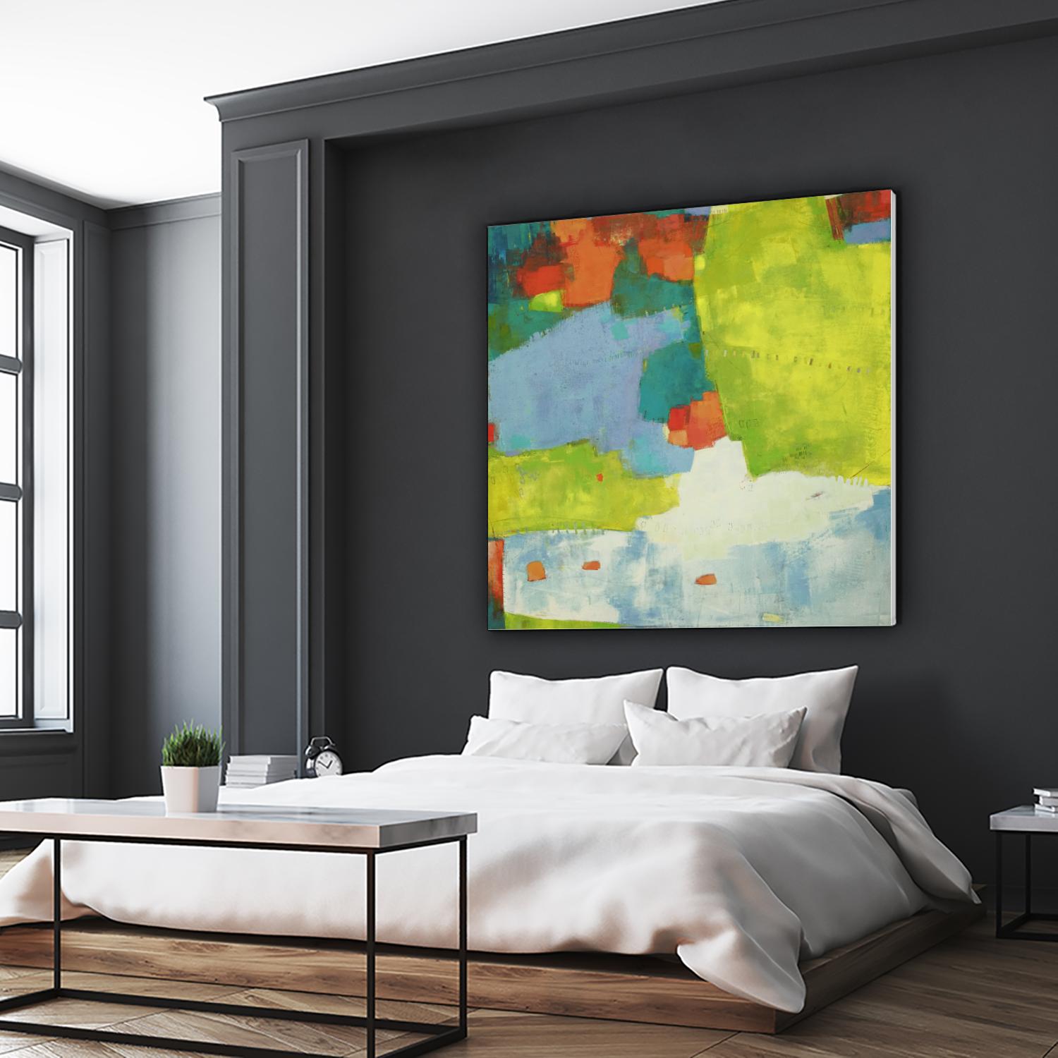 Torp by Sue Jachimiec on GIANT ART - green abstract