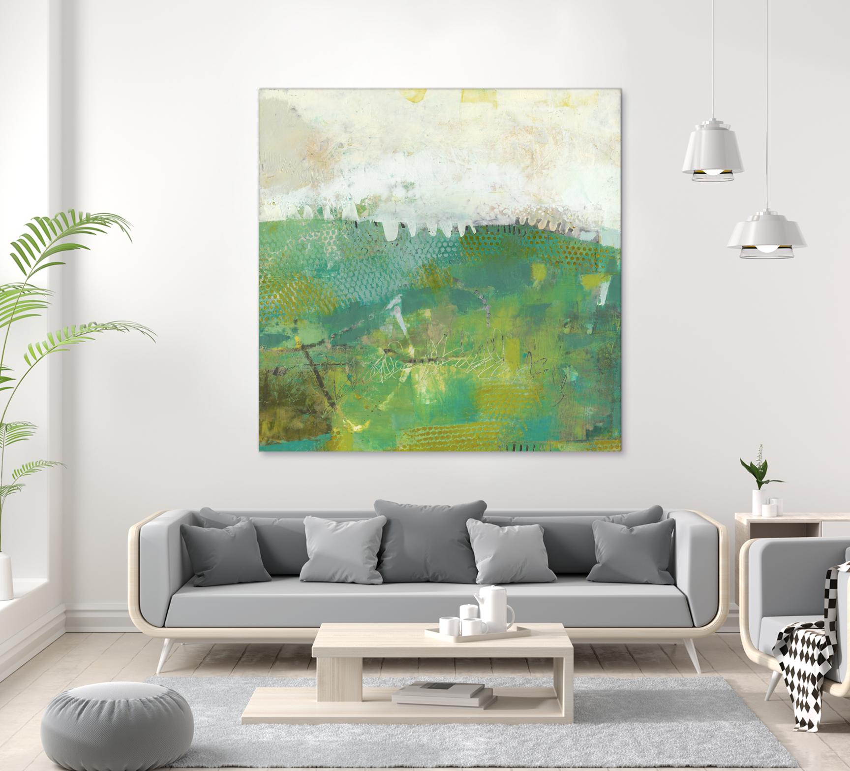 Twink by Sue Jachimiec on GIANT ART - green abstract