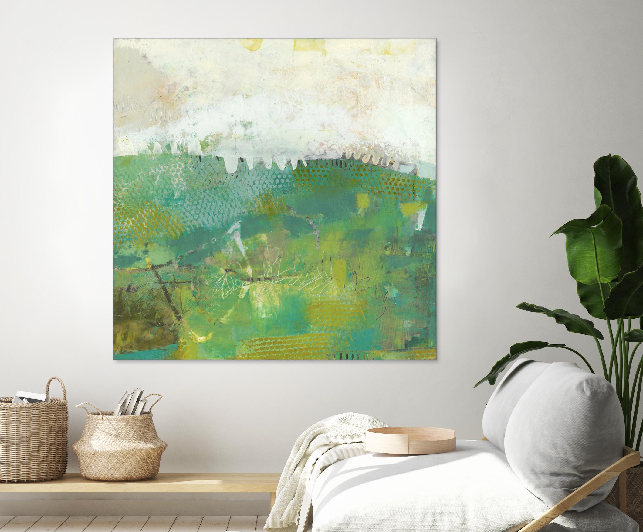 Twink by Sue Jachimiec on GIANT ART - green abstract