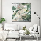 Emerald Aerial by Jennifer Goldberger on GIANT ART - green abstract