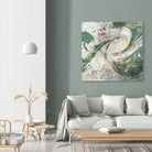 Emerald Aerial by Jennifer Goldberger on GIANT ART - green abstract