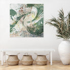 Emerald Aerial by Jennifer Goldberger on GIANT ART - green abstract