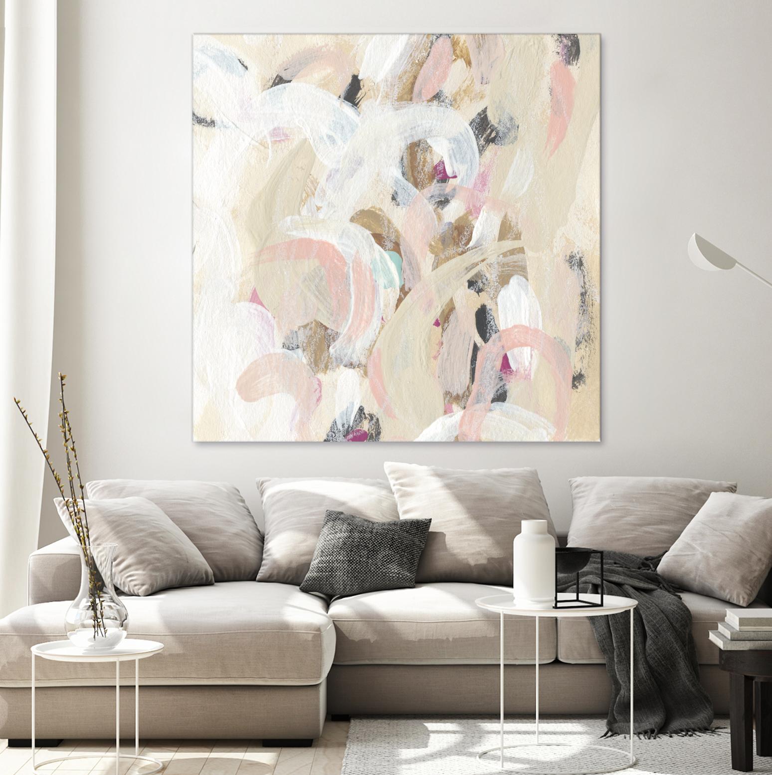 Carnivale I by June Erica Vess on GIANT ART - pink- purple abstract