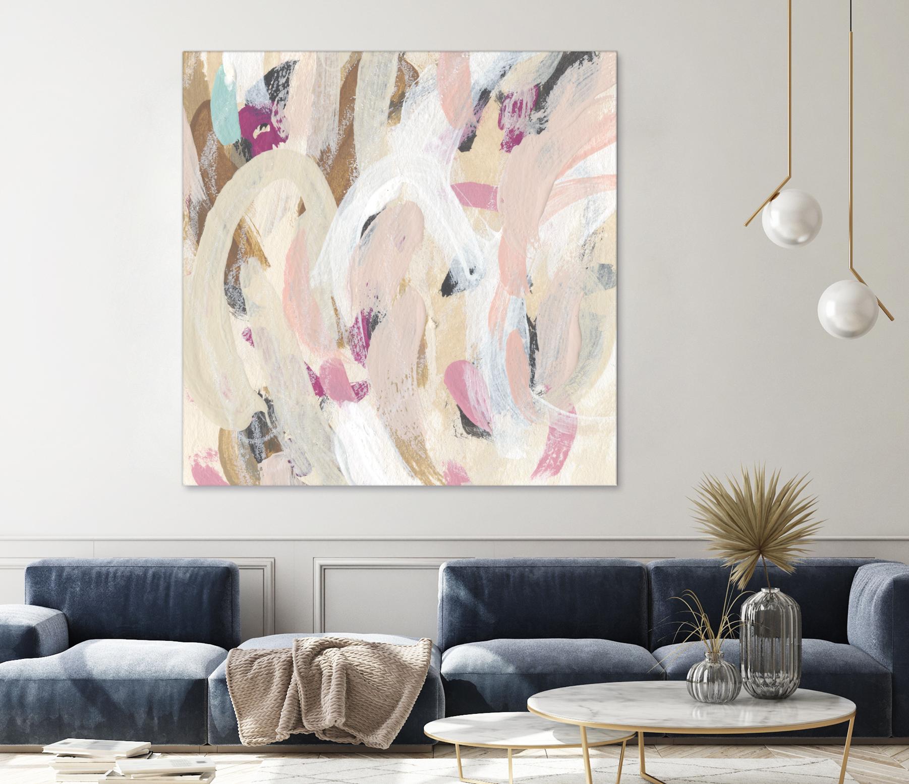 Carnivale IV by June Erica Vess on GIANT ART - pink- purple abstract