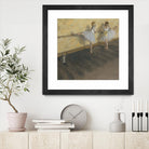 Dancers Practicing at the Barre by Edgar Degas on GIANT ART - brown fashion