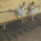 Dancers Practicing at the Barre by Edgar Degas on GIANT ART - brown fashion