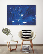 Indigo Burst II by Regina Moore on GIANT ART - blue abstract